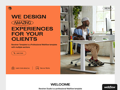 Revolver CMS Template | Live Site! agency business design portfolio template ui webflow