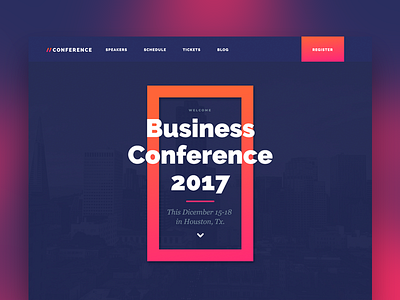 Conference Thumbnail conference event webflow