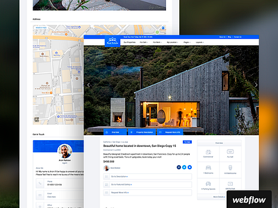 Lux CMS Real Estate Template | Webflow cms real estate template webflow