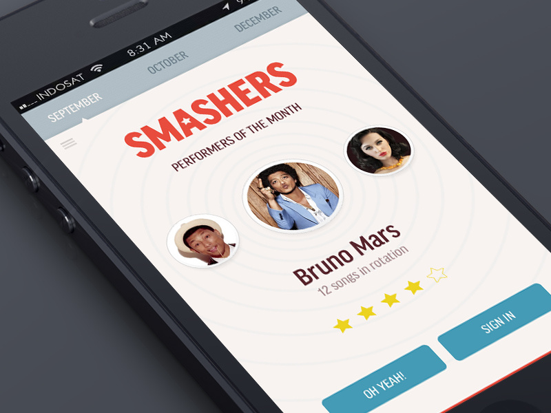 Smashing test fun-fun adobe fireworks flatish iphone 5 circles interface design