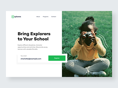 Explorers — Hero Website