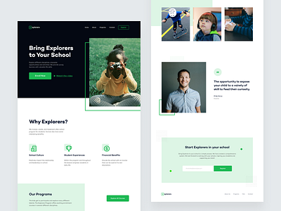 Explorers — Landing Page