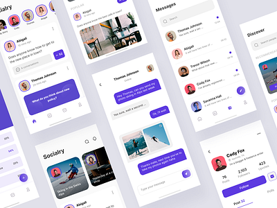 Socialry: Social App Design by Rizki Mulyawan on Dribbble