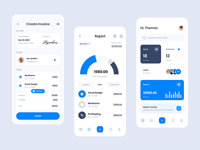 Exploration - Invoice App by Rizki Mulyawan on Dribbble