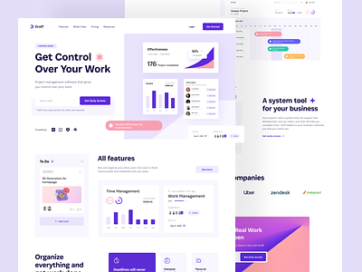 Draff | Project Management Landing Page