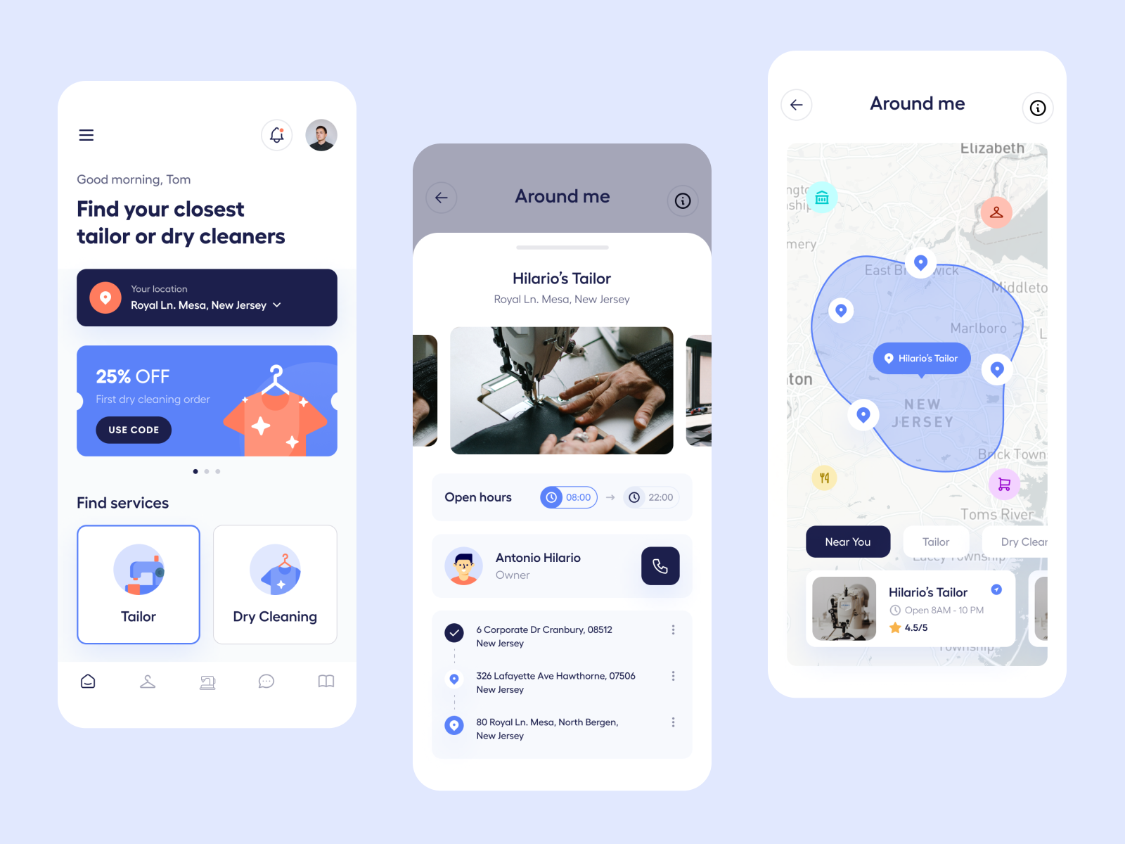 find-tailor-and-dry-cleaners-app-by-rizki-mulyawan-for-piqo-design-on