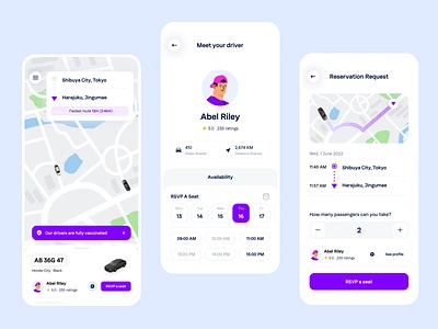 🚘 Ride Sharing | Carpooling App car sharing carpooling carpooling app clean lyft minimal mobile app design ride app ride hailing ride sharing ride sharing app rideshare riding app taxi booking taxi booking app taxi driver uber ui ui design user interface