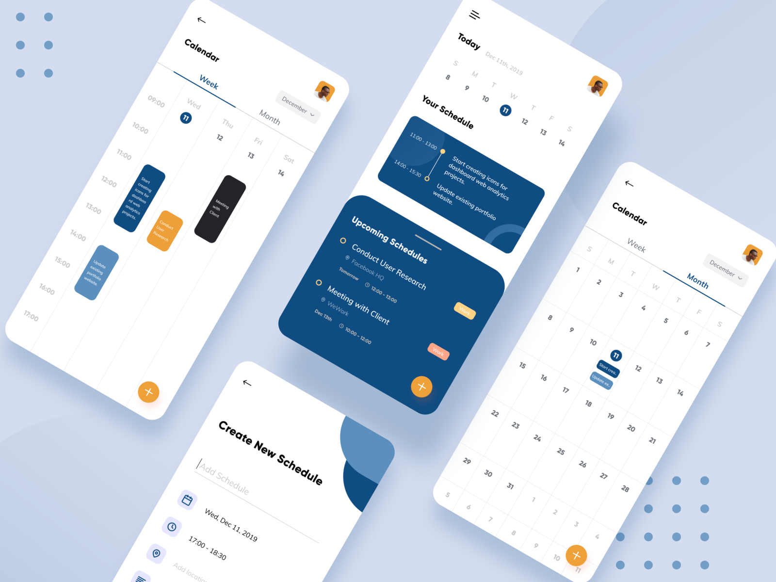 Mobile App — Schedule by Rizki Mulyawan on Dribbble