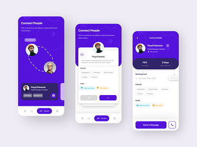 Mobile App — Connect People by Rizki Mulyawan on Dribbble