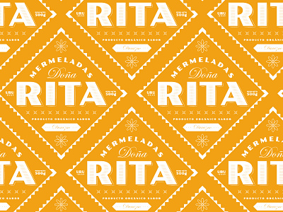 Mermeladas Doña Rita branding design packaging retro typogaphy