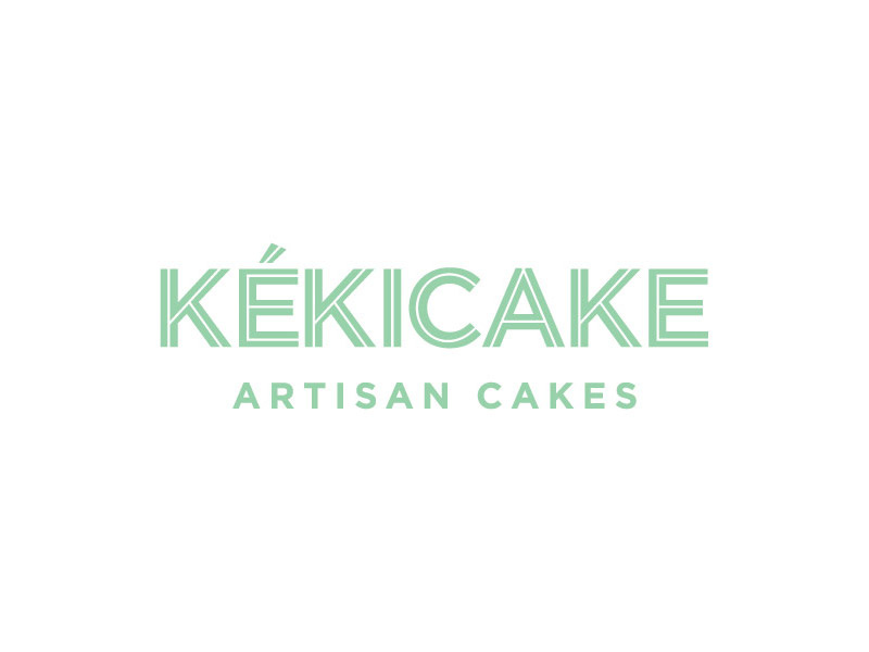 KékiCake logo icon mark branding cakes bakery wordmark