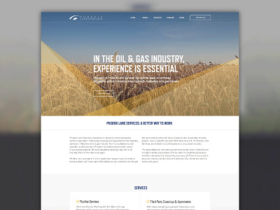 Phoenix Land Services made with invision responsive sketch sketch app ui ux web design web development website wordpress