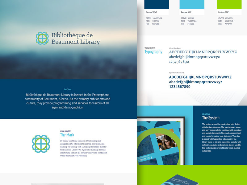 Bibliothèque de Beaumont Library icon library mark logo branding identity