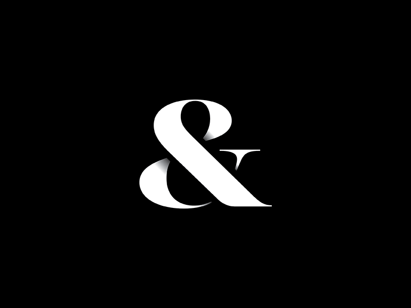 A thing for a thing. symbol lettering ampersand type