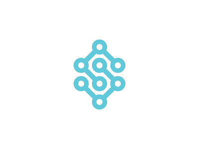 Connect the dots branding dots icon logo mark s science