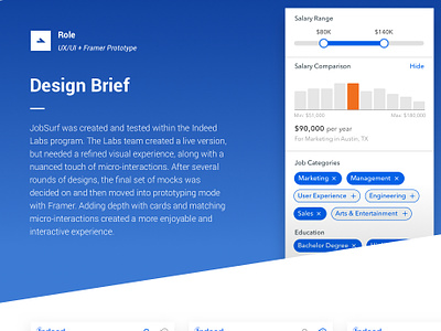 JobSurf mobile mobile app design prototyping ui user experience user interface ux designer visual design