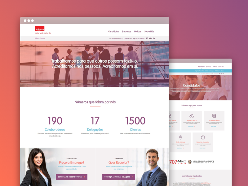 Adecco Human Resources Website By João Magalhães On Dribbble