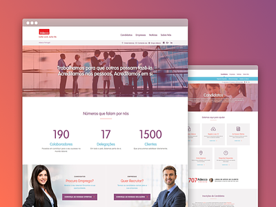 Adecco Human Resources Website human resources interface layout ui webdesign