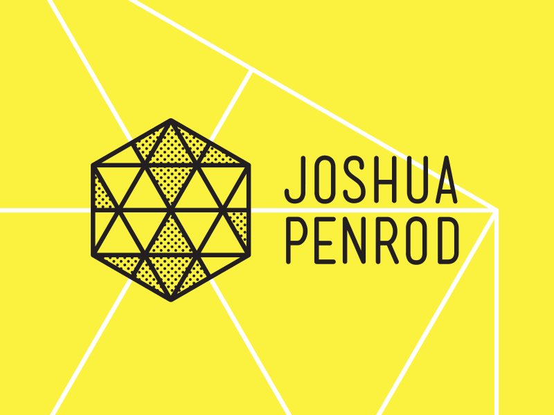 Joshua Penrod branding halftone identity lines logo negative space photographer photography prism triangle