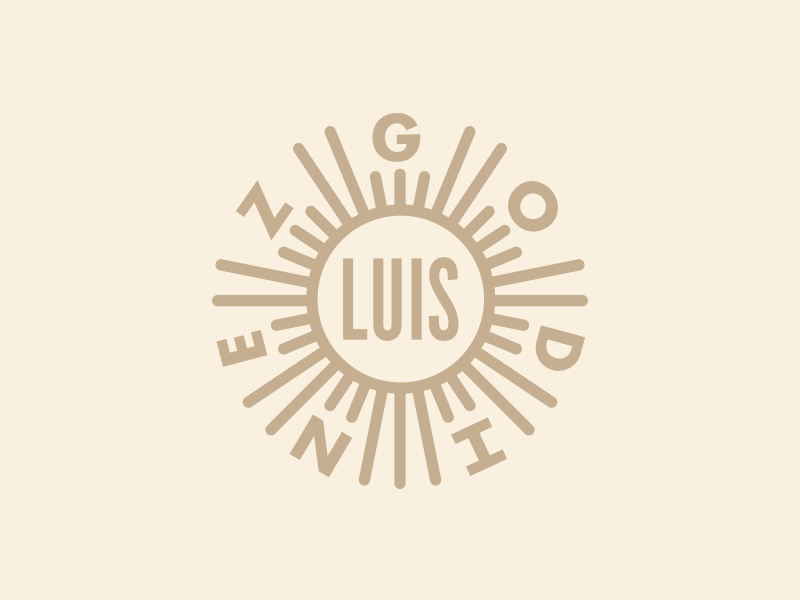 Luis Godinez Logo branding circle futura identity lines logo monline photography rays sun