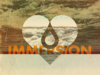 Immersion Vintage conference futura ministry orange vintage water wave youth