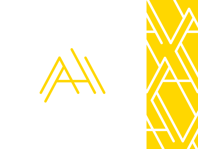 AH Photog Logo a branding h identity lines logo pattern photography