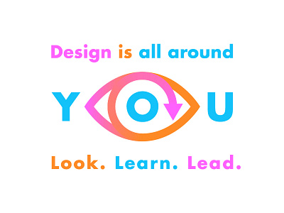 Design Is All Around You circle design eye futura lines neon refresh shopify vibrant