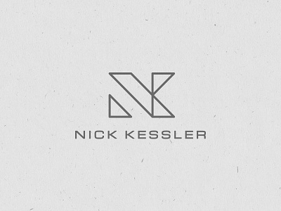 Nick Kessler Logo Concept branding identity lines logo paper photography texture triangle
