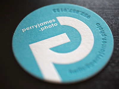 Perry James Business Card branding business card letterpress logo photo photography stationery