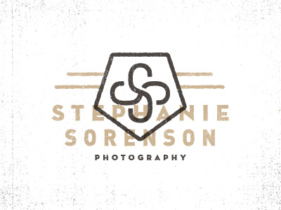 Stephanie Sorenson Logo badge din identity lines logo mark neutraface pentagon photography shapes texture type