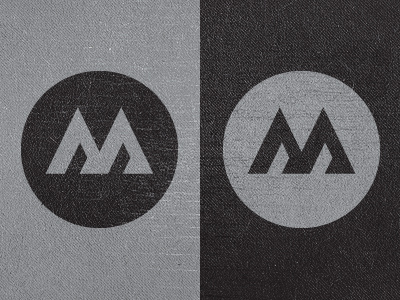 M.ark branding circle identity lines logo m mountain shapes texture triangle