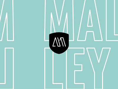 Malley layout logo simple stroke