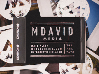 Real Polaroid Business Cards - Back
