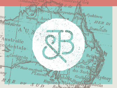 J&B Monogram ampersand australia monogram nautical shapes texture typography