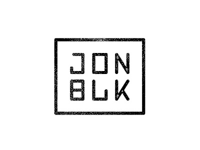 Jon Black Logo branding custom identity logo photographer type typography