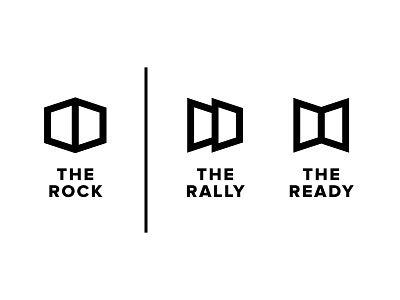 The Rock Buildout icon proxima nova shapes stroke