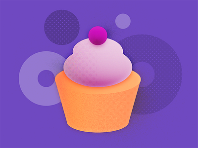 Extra Sprinkles cupcake cute illustration simple