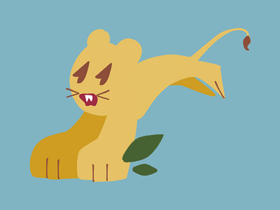 Leaping Lion