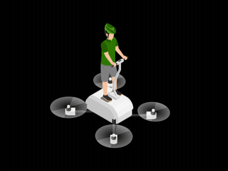 Hover future gif illustration motion technology
