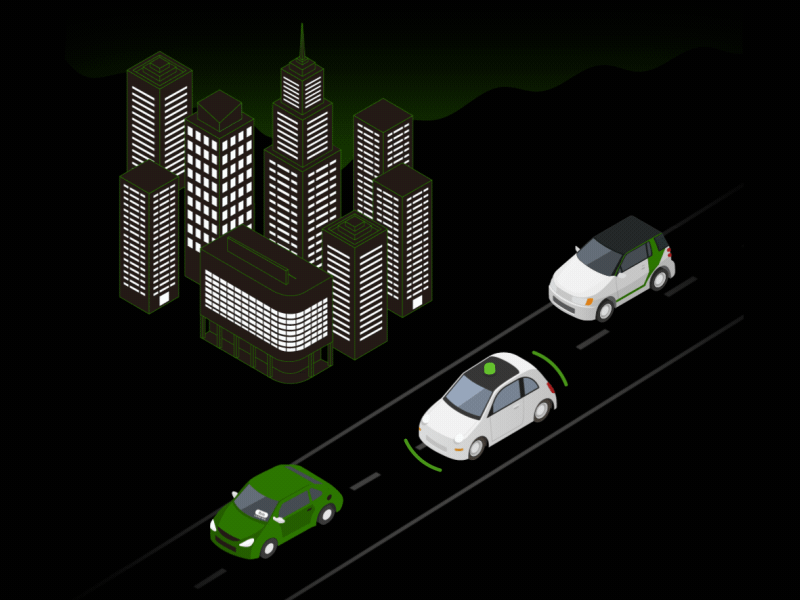 Car Technology car city gif illustration motion sensor technology transportation