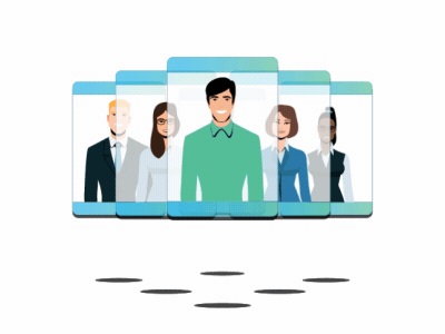Candidate Selection after effects career gif illustration job motion profile