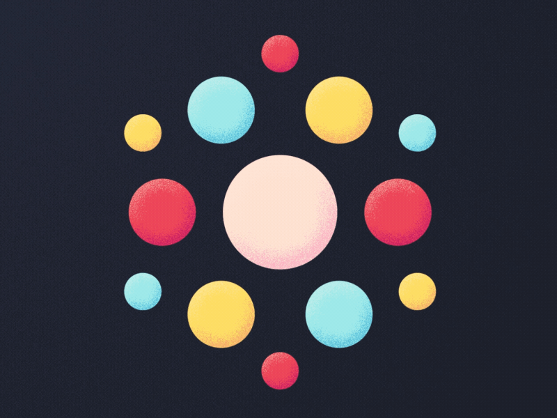 Colorful Dots 2d aftereffects animation appear colorfull dots motion motiongraphics texture