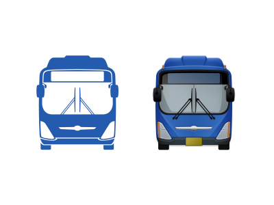 Bus Icon Design bus icon