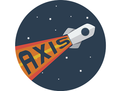 Rocketship Logo - Axis axis dailylogochallenge dailylogochallengeday3 logo logo 2d logodesignchallenge logodesignchallengeday1