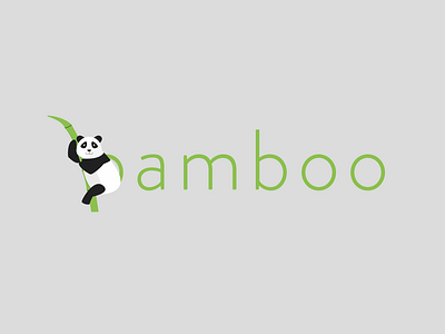 Panda Logo - bamboo (light version) bamboo dailylogochallenge dailylogochallengeday3 illustration logo logo 2d logodesignchallenge logodesignchallengeday3