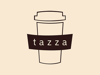 Coffee Shop Logo - tazza (light version) dailylogochallenge dailylogochallengeday6 design logo logo 2d logodesignchallenge logodesignchallengeday6 tazza