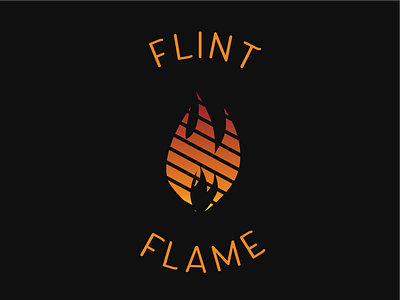Flame Logo - Flint Flame dailylogochallenge dailylogochallengeday10 design flint flame logo logo 2d logodesignchallenge logodesignchallengeday10 vector