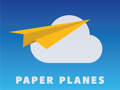 Airline Logo - Paper Planes dailylogochallenge dailylogochallengeday12 design logo logo 2d logodesignchallenge logodesignchallengeday12 paperplanes vector