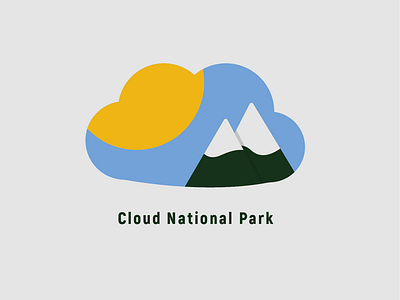 National Park Logo - Cloud National Park cloudnationalpark dailylogochallenge dailylogochallengeday20 design illustration logo logo 2d logodesignchallenge logodesignchallengeday20