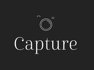 Photographer Logo - Capture capture dailylogochallenge dailylogochallengeday25 design logo logo 2d logodesignchallenge logodesignchallengeday25 photographerlogo